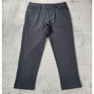 Lululemon Pants Mens 38x30‎ Gray Commission Chino Stretch Zip Pocket Travel Golf